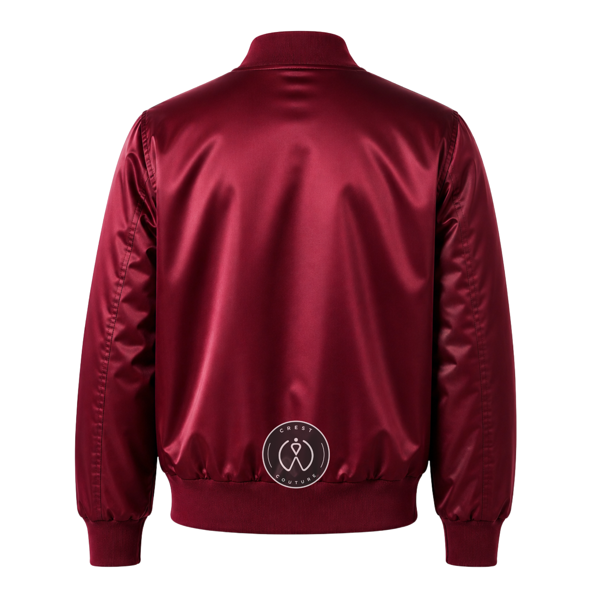 Maroon Satin Varsity Jacket – Custom Letterman Jacket, Unisex Streetwear Bomber
