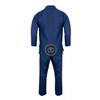 Crest Couture BJJ Gi – 450 GSM Pearl Weave Competition Jiu Jitsu Kimono (Navy Blue)
