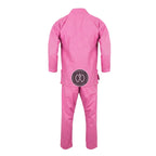 Crest Couture BJJ Gi – 450 GSM Pearl Weave Competition Jiu Jitsu Kimono (Pink)
