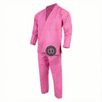 Crest Couture BJJ Gi – 450 GSM Pearl Weave Competition Jiu Jitsu Kimono (Pink)