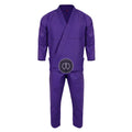 Crest Couture BJJ Gi – 450 GSM Pearl Weave Competition Jiu Jitsu Kimono (Purple)
