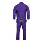 Crest Couture BJJ Gi – 450 GSM Pearl Weave Competition Jiu Jitsu Kimono (Purple)