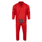 Crest Couture BJJ Gi – 450 GSM Pearl Weave Competition Jiu Jitsu Kimono (Red)