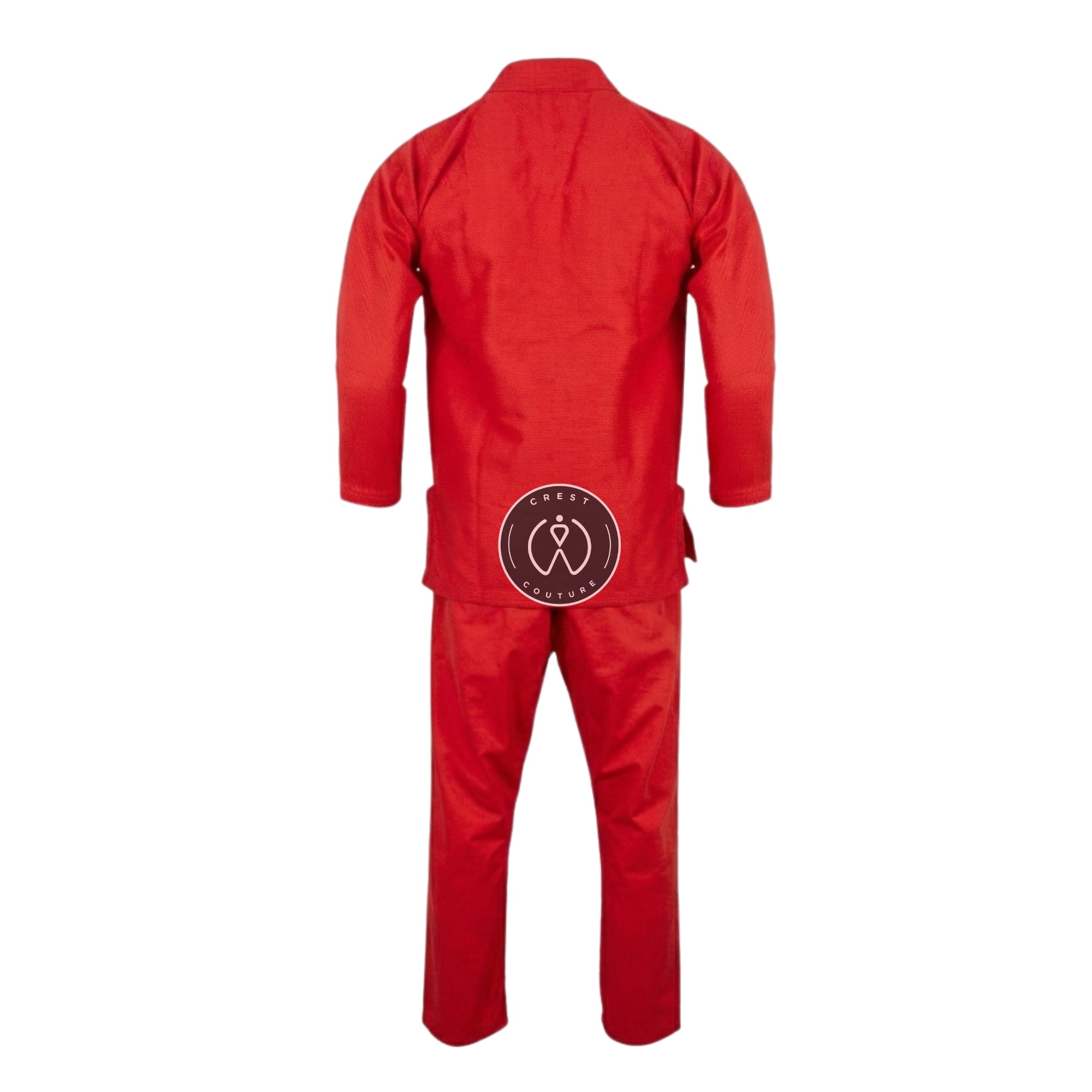 Crest Couture BJJ Gi – 450 GSM Pearl Weave Competition Jiu Jitsu Kimono (Red)