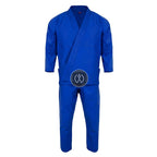 Crest Couture BJJ Gi – 450 GSM Pearl Weave Competition Jiu Jitsu Kimono (Royal Blue)