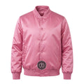 Pink Satin Varsity Jacket – Custom Letterman Jacket, Unisex Streetwear Bomber