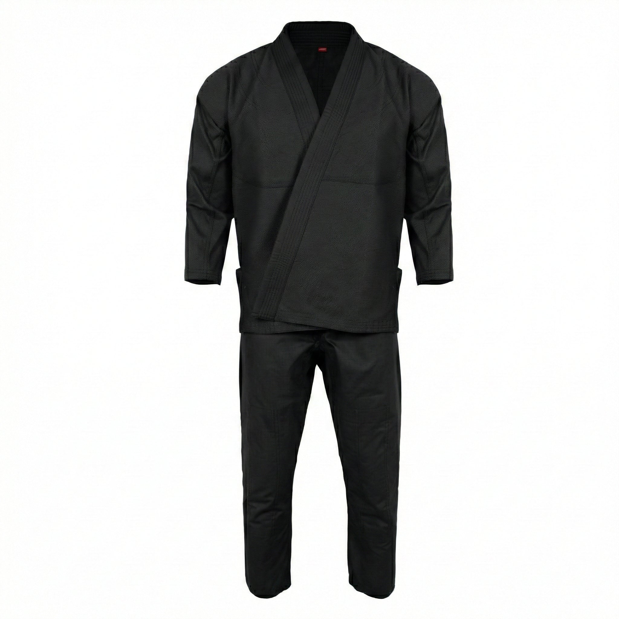 Crest Couture BJJ Gi – 450 GSM Pearl Weave Competition Jiu Jitsu Kimono (Black)