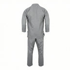 Crest Couture BJJ Gi – 450 GSM Pearl Weave Competition Jiu Jitsu Kimono (Grey)