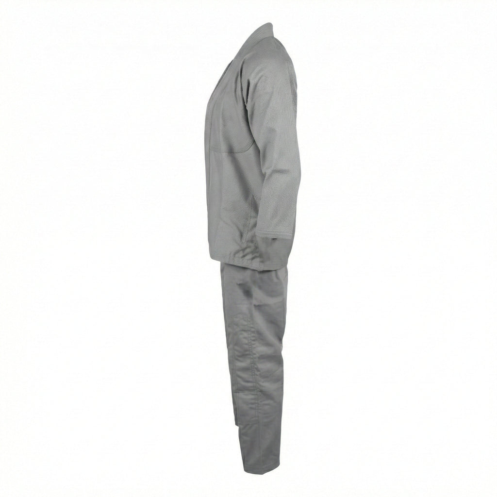 Crest Couture BJJ Gi – 450 GSM Pearl Weave Competition Jiu Jitsu Kimono (Grey)