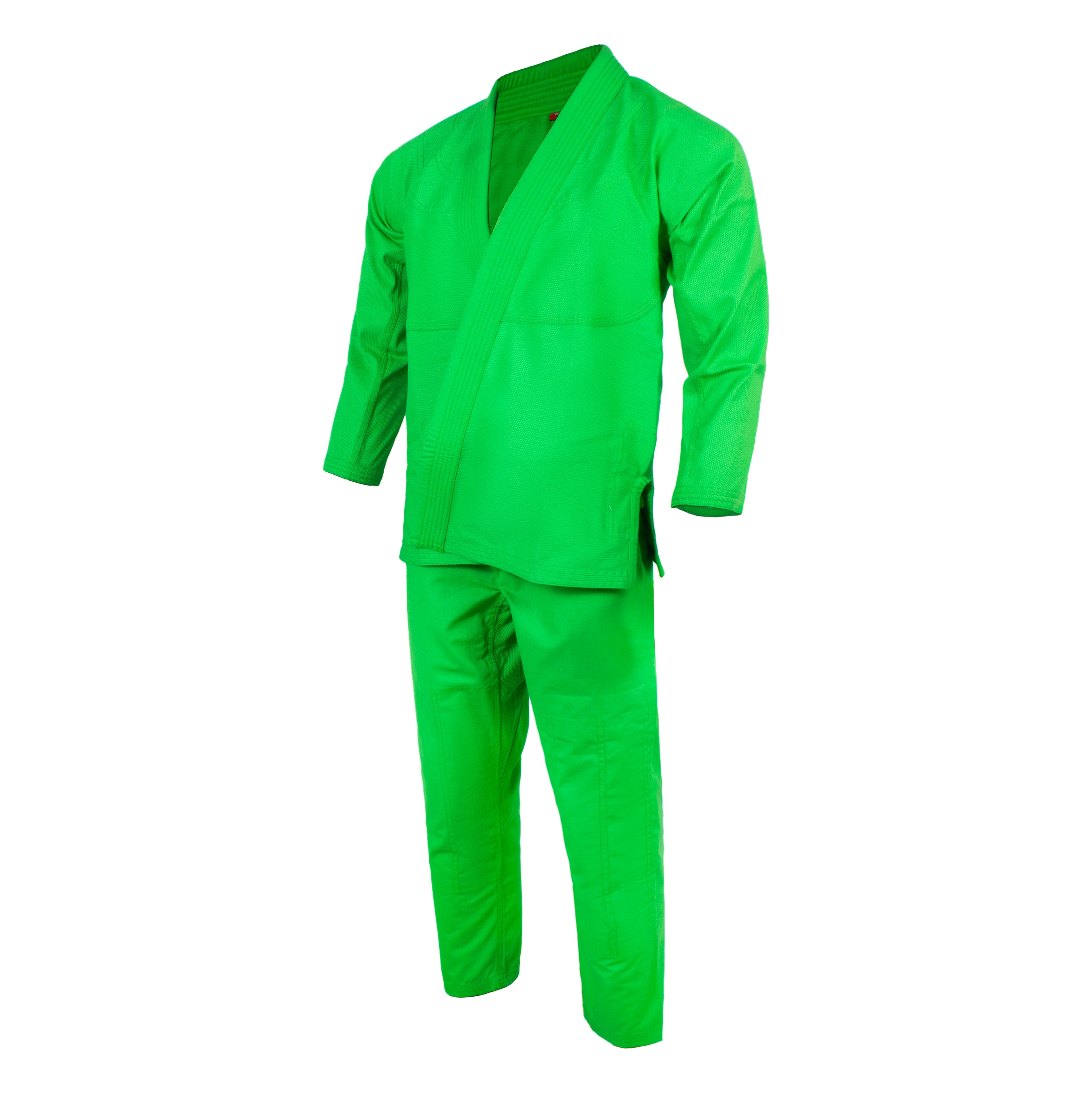 Crest Couture BJJ Gi – 450 GSM Pearl Weave Competition Jiu Jitsu Kimono (Green)