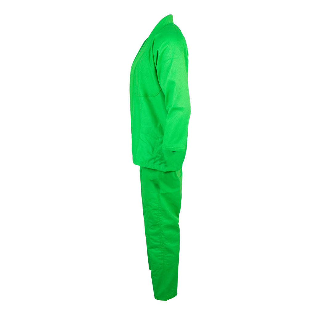 Crest Couture BJJ Gi – 450 GSM Pearl Weave Competition Jiu Jitsu Kimono (Green)