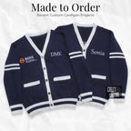 Made to Order - Unisex Varsity Knit Sweater | Classic Letterman-Style Cardigans