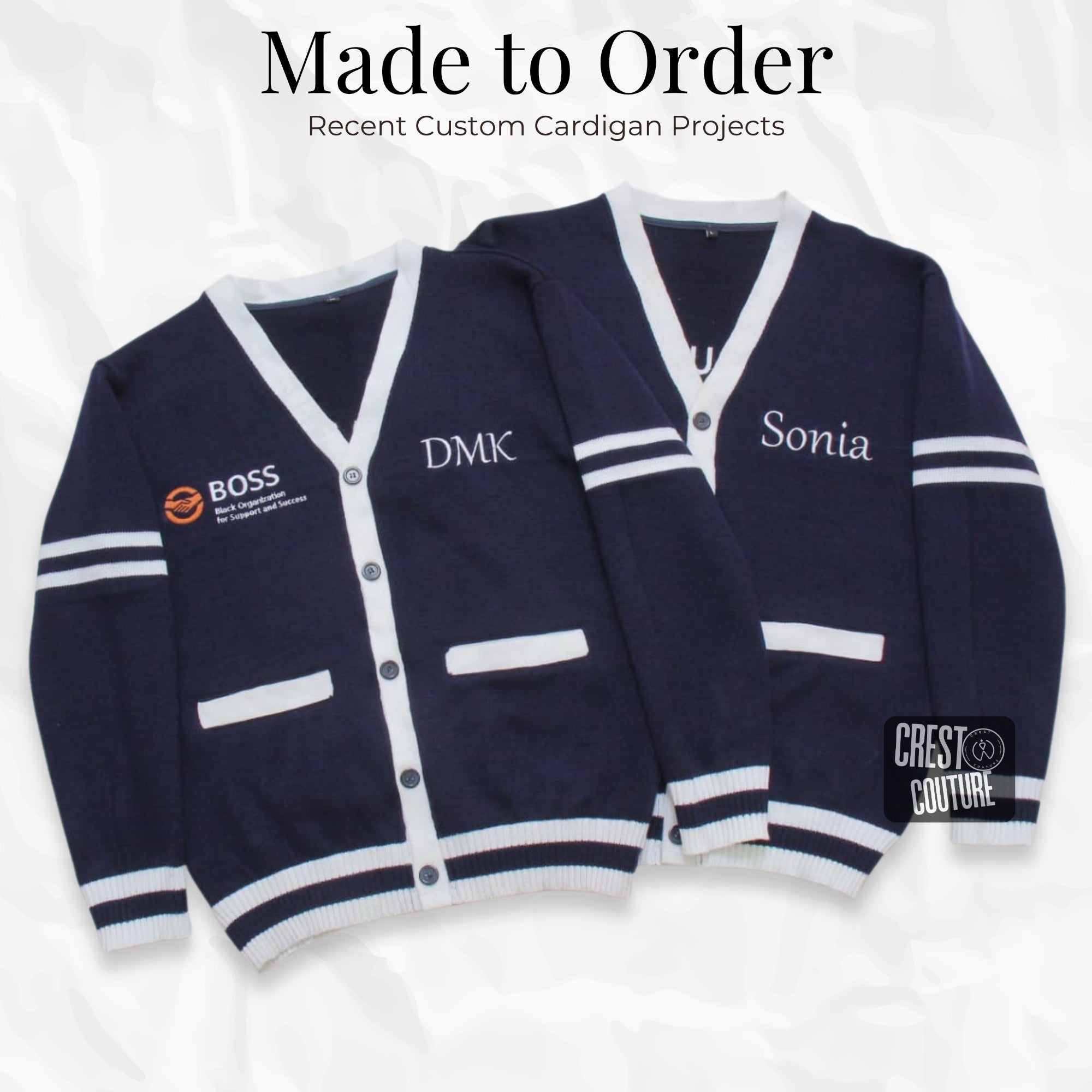 Unisex Varsity Knit Sweater – Orange & Purple | Classic Letterman-Style Cardigan