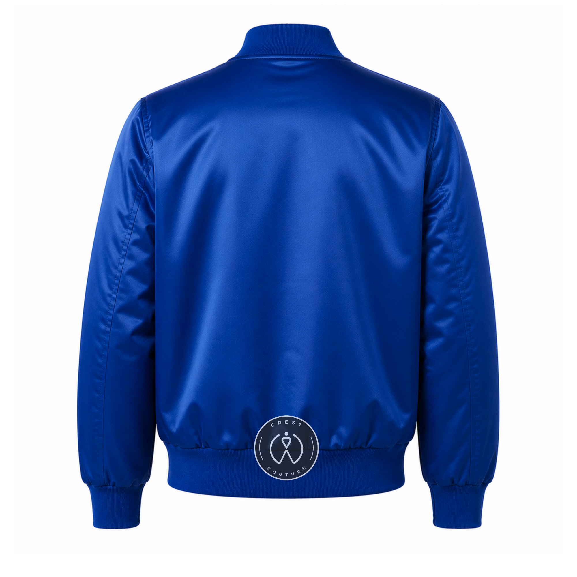 Royal Blue Satin Varsity Jacket – Custom Letterman Jacket, Unisex Streetwear Bomber
