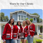 Made to Order - Unisex Varsity Knit Sweater | Classic Letterman-Style Cardigans