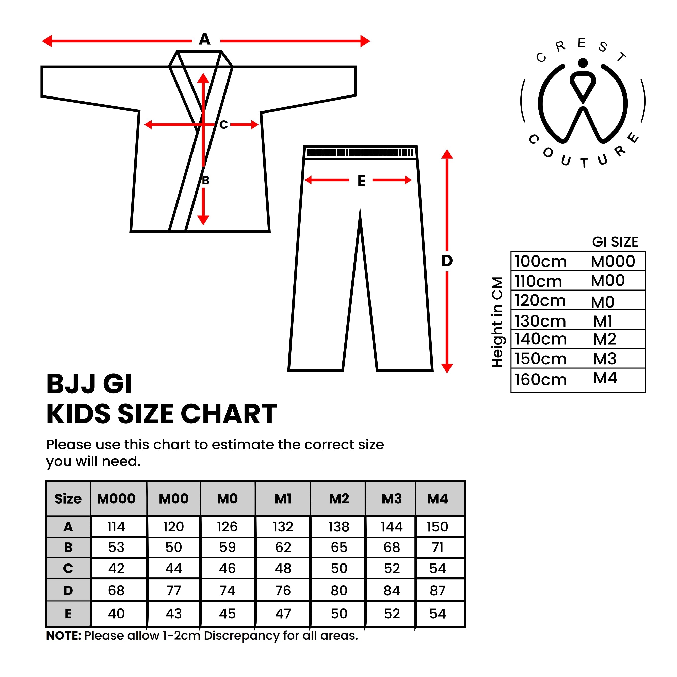 Crest Couture BJJ Gi – 450 GSM Pearl Weave Competition Jiu Jitsu Kimono (Green)